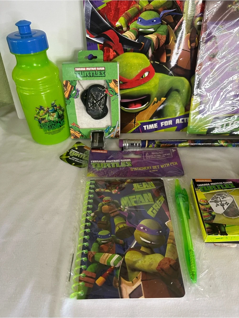 Teenage Mutant Ninja Turtles TMNT Necklaces, Stationery, Lunch & Activity Set